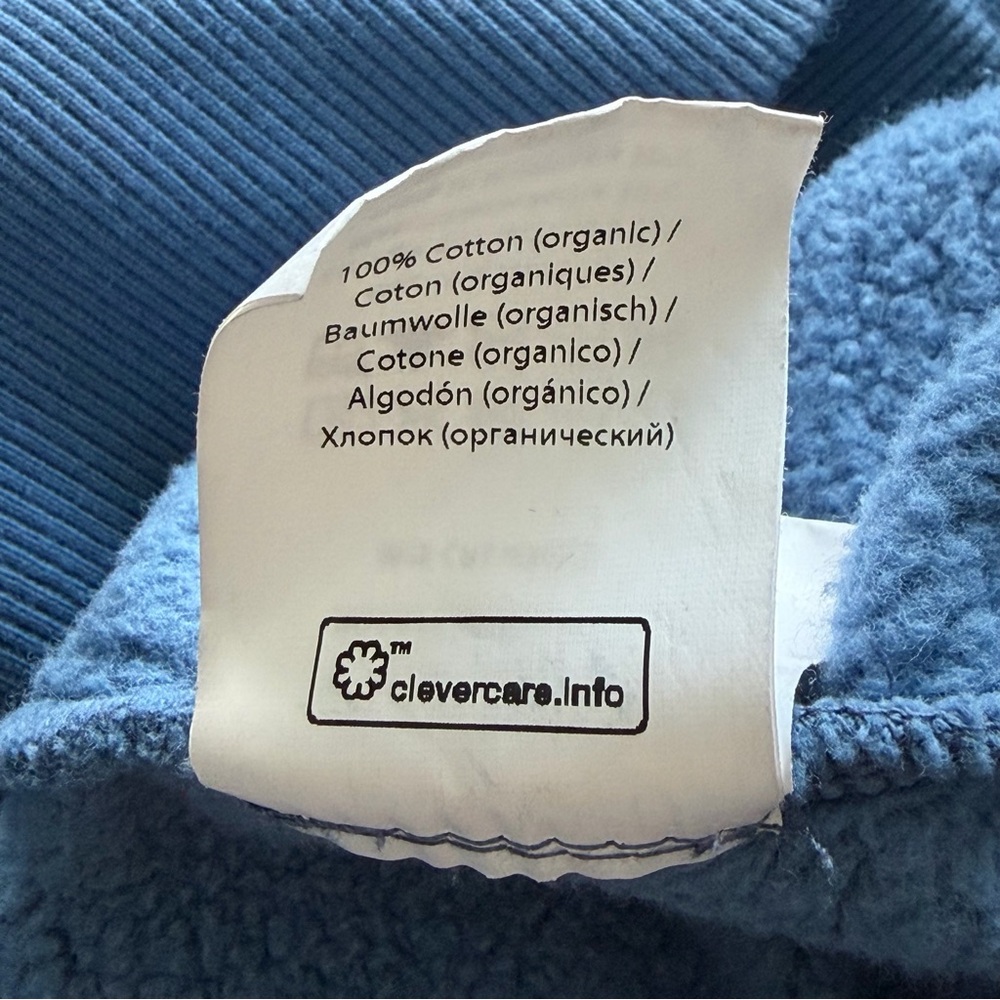 Rotate Birger Christensen Sunday Heavy Sweat Crewneck Blue Size X-Small - Picture 9 of 10